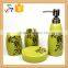 4pcs Green Colour Ceramic Bath Room Accessory