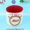 BSCI Audit Factory with screenprinting linen Xmas felt planter pot