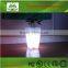 Wireless decorative flash LED rechargeable bar planter