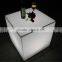 PE plastic led home furniture/bar chair/LED cube stool