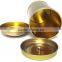 50g 100g 200g round metal tea tin box