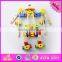2016 new design kids changeable wooden nut toy,diy children wooden nut toy W03C021