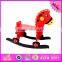 2016 new fashion baby wooden outdoor spring rocking horse W16D086