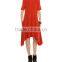 beautiful ladies dresses Side-Pocket Sidetail Designer one piece short dress