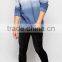 Long Sleeve Dip Dye Crew neck Sweatshirt