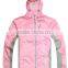 Bulk wholesale high quality parachute pink color custom branded jackets women 2016 winter