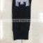 Women fashion print black slim fit sports trousers