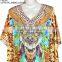 DIGITAL print crepe Crystal full length long kaftan CAFTAN tunic poncho blouse KURTA