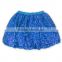 2016 Aqua Sequined Pom Pom Shinny Skirt For Teen Child Girls Ballroom Dancing Skirt