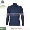 OEM Clothing Men's Merino Wool Long Sleeve V-Neck T-Shirt