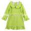 New Style 2017 Festival Girl Boutique Clothing Doll Collar Ball&polka Dot Lovely Girl Dresses