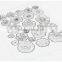 custom different shapes PVC transparent clear stamp planner silicone seal