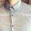 Summer cotton three quarter sleeves shirt slim shirts