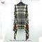 Women Plaid Winter Coats Mexican Poncho