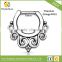 Hot sell body jewelry colorful various styles titanium Septum nose ring
