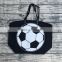 wholesale canvas women basketball ball tote bags with leather handles