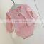 B22218A Infant baby pink sets sweet cardigan jacket and sleeveless lace Romper sets