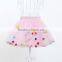 Colored Multi Layers Children Pom Pom Skirt Chiffon Pettiskirt Baby Tutu Dress