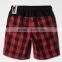 tartan design wholesale running shorts microfiber softball shorts for men