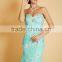 Prom Formal Evening Dress Sheath / Column Strapless Sweep / Brush Train Chiffon / Lace party dress P010
