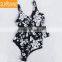 Sublimation Printed Bikini Control Brief Bottom Tankini High Waisted Swimsuit