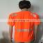 High visbility reflective breathable orange running T-shirt