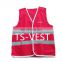 cotton material adult safety vest security vest