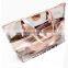 2 in 1 Fashion Transparent Beach Bag Tote Shoulder Clear Bag PVC