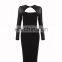 Hot Selling Women Long Sleeve Bodycon Bandage Midi Dresses, Sexy Party Sexy Dresses 2017