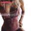 Deep Lace Up V Neck One Piece White Lace Sexy Transparent Bodysuit