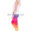 Triangles rainbow tights muscle gym sexy custom pattern wholesale fashion slim running workout fancy printed leggings for woman
