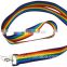 custom colored Nylon rainbow lanyard for key