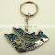 2D 3D POPULAR Souvenir LOGO SILVER METAL SOFT ENAMEL 4C PRINTED KEY RING