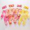 Autumn 2020 new children's wear girls and LADIES Multi color tie dye long sleeve pit stripe one piece long creeping romper suit