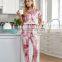 2020 New Style Women's Home Wear One-Piece Case Summer Tie-dye Printed One-piece Pajama  nightgown
