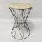 Factory cheap price modern metal base round coffee table simple side drink table home use