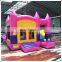 Commercial Bounce House Slide Inflatable Jumping Pink Princess Bouncy Castle For Kids