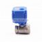 5v 3.6v 12v 24v 110v 220v DN15 DN20 CWX-15N 2 way brass ss304 mini electric motorized water ball valve for water treatment