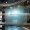blue curve reflective tempered fire pit glass for oven door