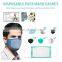 5 Layer High quality Replaceable pm2.5 Anti Dust Anti Virus Bacteria Adult Filter Cotton Activated Carbon Filter For Face cover