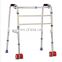 Aluminum alloy medical foldable mobility walking aids /walkers with wheels for stroke patients