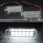 2pcs White Canbus 12v LED Number License Plate Light Lamp for Focus 5D/Fiesta/Mondeo MK4/C-Max MK2/S-Max/Kuga/Galaxy