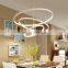 Modern 1/2/3/4 Circular Ring Chandelier Hotel Office Decorative Chandelier