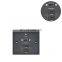86Type French 220V Black 2 Usb Panel Mount Ac Power Wall Plate Socket