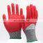 Level 5 Anti Cut Gloves Cut Resistant Construction Work Gloves Nitrile Coated Gloves