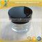 50ml round clear cosmetic cream glass bottles or jar