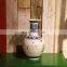 Antique blue and white porcelain ceramic flower vase