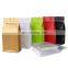 Coffee Bag Flat Bottom Box Pouch Colorful 250g 500g 1kg 12oz Coffee Beans Packaging Bag With Valve