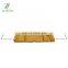 Durable Natural Bamboo Bathtub Caddy Bath Tray With Extending Metal Handles