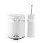 Fanny 2 pcs bathroom set steel dustbin toilet brush holder bathroom accessories sets